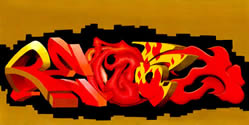 react graffiti, rob larsen, drunkenfist.com